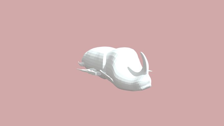 Rhino beetle 3D Model