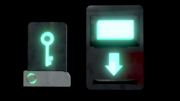 Keycard + Scanner 3D Model