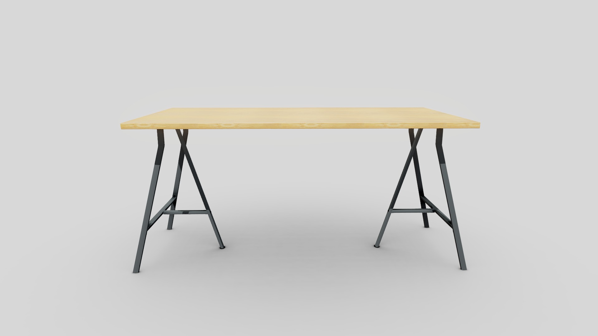 3D model IKEA DESK LERBERG - This is a 3D model of the IKEA DESK LERBERG. The 3D model is about a table with legs.