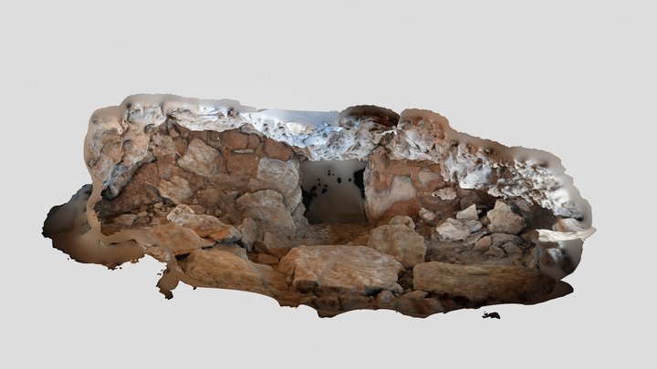 Cueva Cintos de Requejo III: Muro cierre 1 3D Model