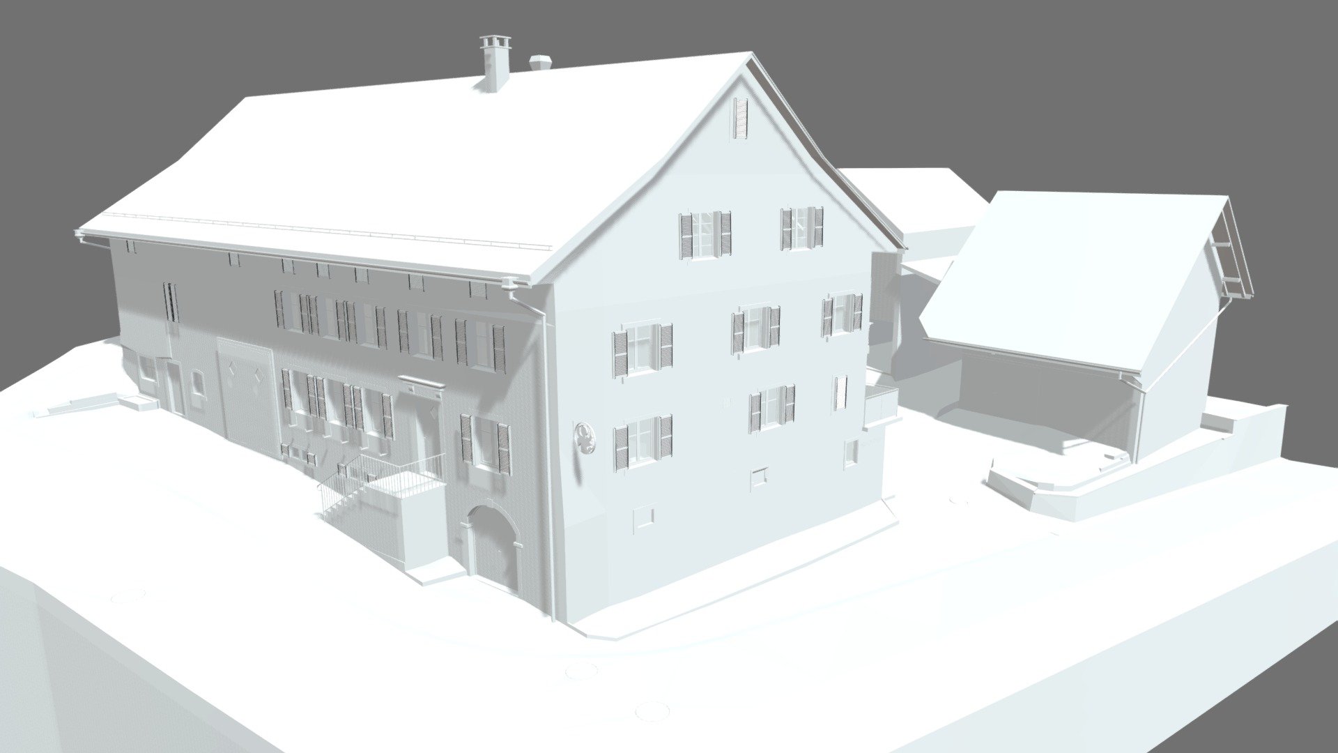 Niederneunforn TG, Wirtschaft zum Engel — Sketchfab embed 3D viewer