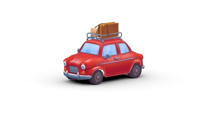 Red car 3D Model