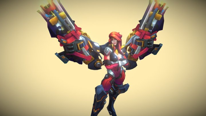 Gun Goddess Miss Fortune 3D Model