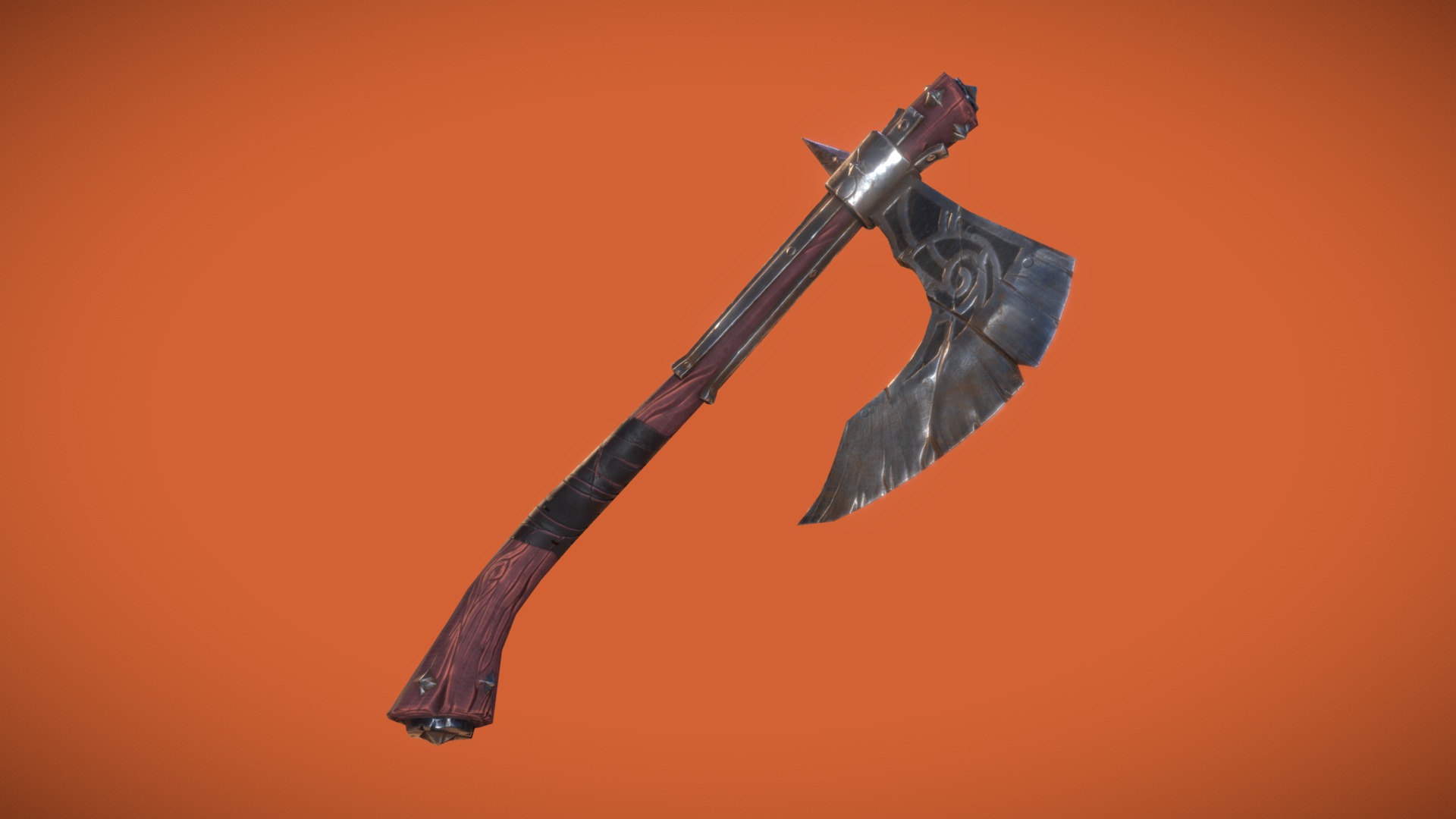 3D model Axe - This is a 3D model of the Axe. The 3D model is about a knife with a handle.