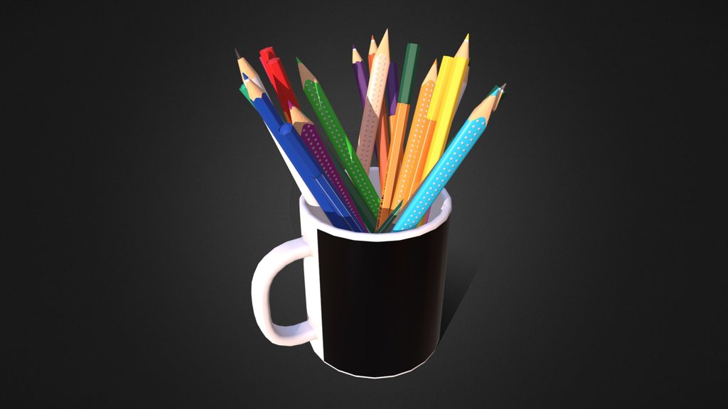 Cup with Pencils