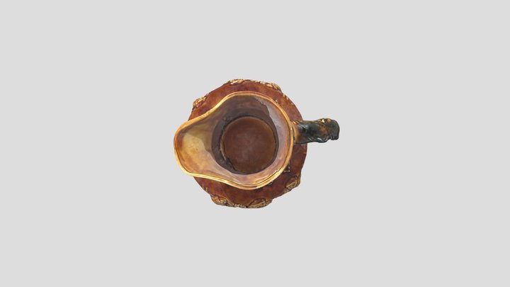 'Willie Brew'd a Peck o' Maut' Jug 3D Model