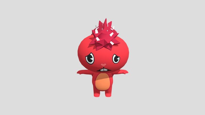 PC Computer - Happy Tree Friends False Alarm - F 3D Model