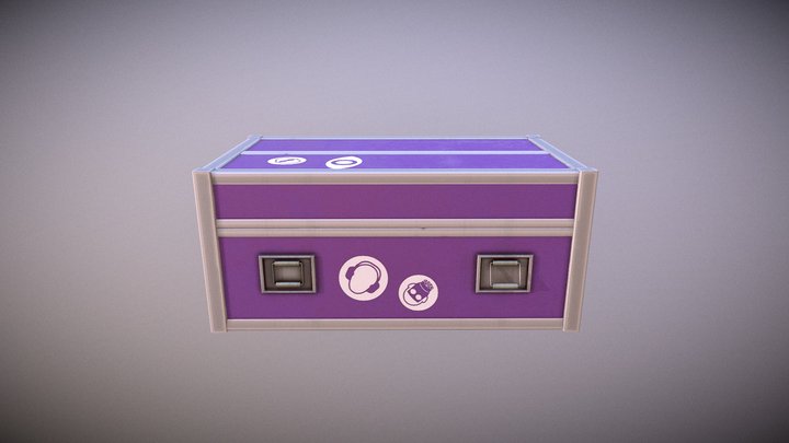 Simple Box Crate 3D Model