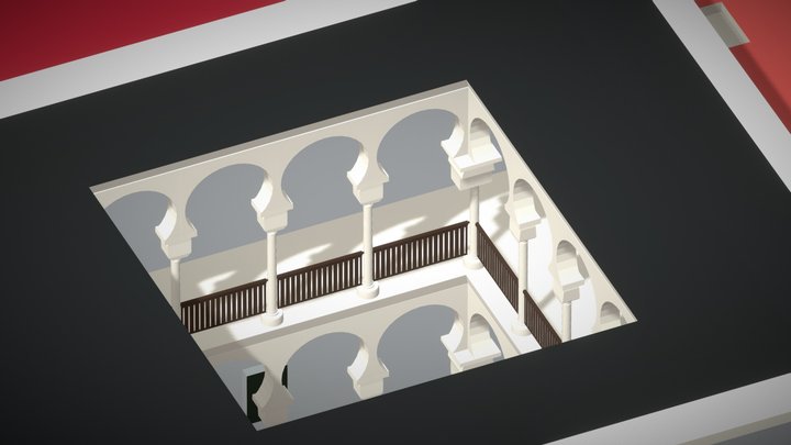 Three-Story Casbah of Algiers House 3D Model