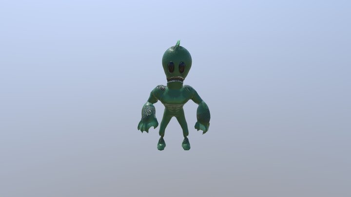 Fish Man 3D Model