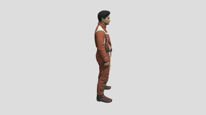 Man in Red Racing Suit by Tripo – Kostenloses 3D-Modell STL