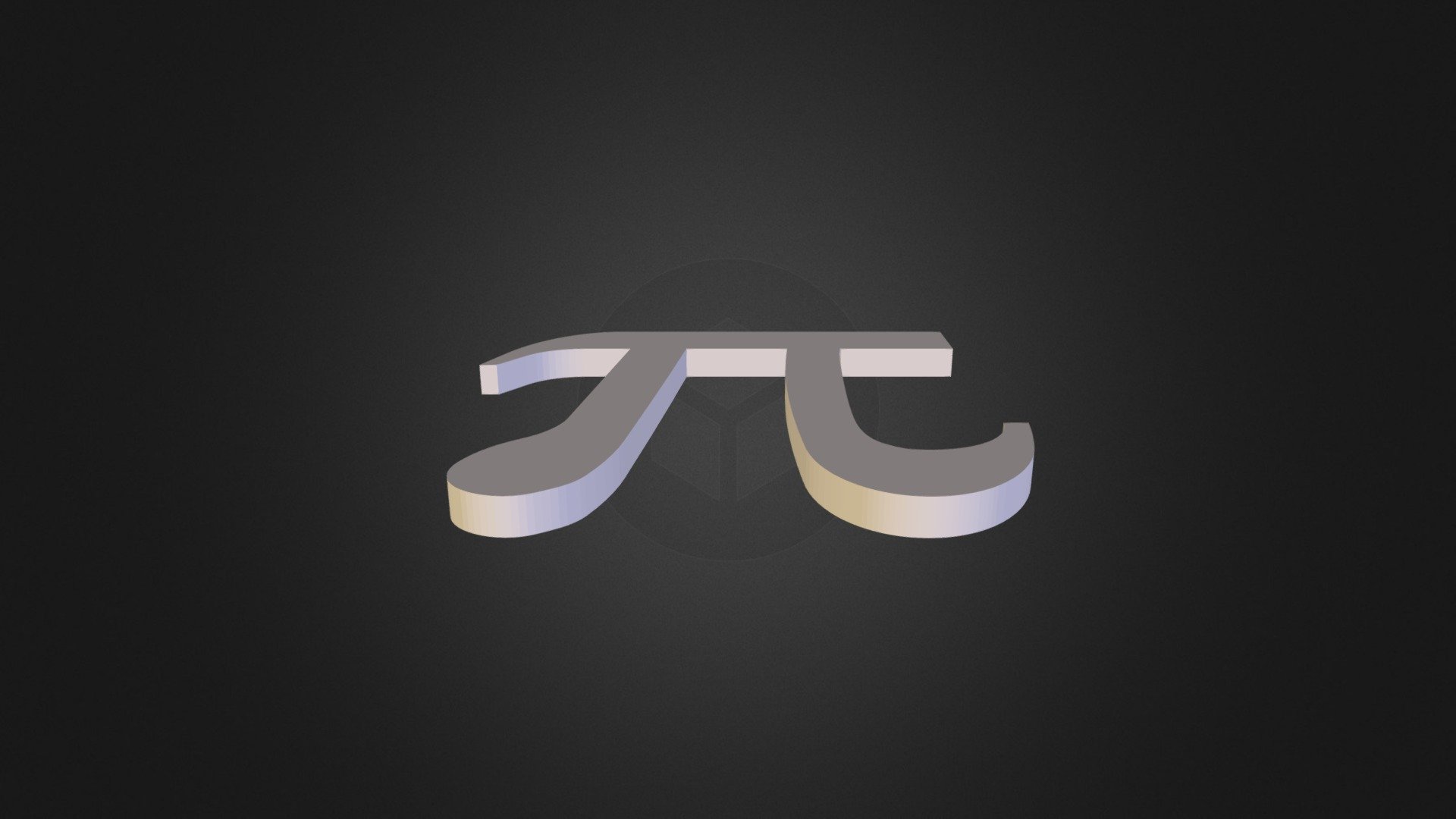 Pi Symbol Extrusion - 3D model by 3dindustries [65f9e4b] - Sketchfab