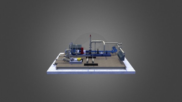 Modular Lease Automatic Custody Transfer (LACT) 3D Model