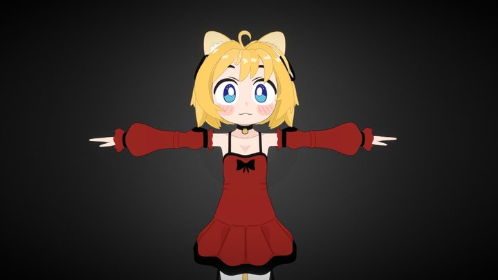 Cat girl 3D Model