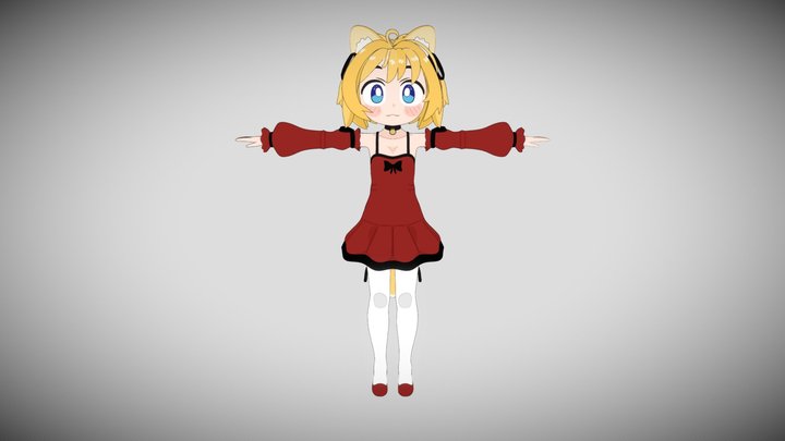 Cat girl 3D Model