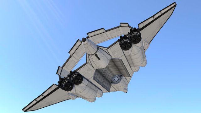 TXR-3 Valiant Supersonic Bomber 3D Model