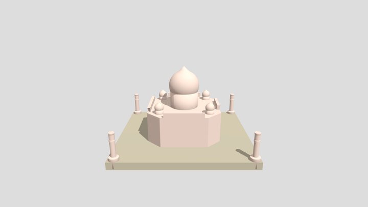 Tajmahal 3D Model