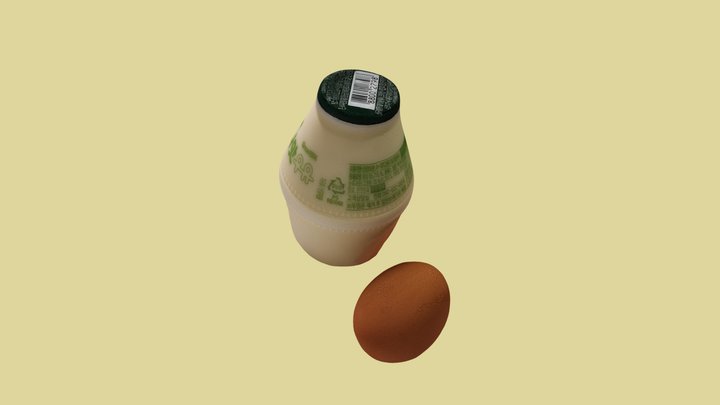 Korean Jjimjilbang Food Set 3D Model