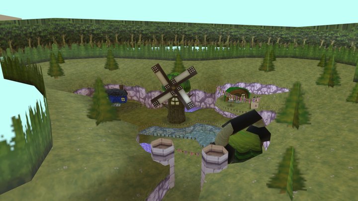 Animal Village 3D Model