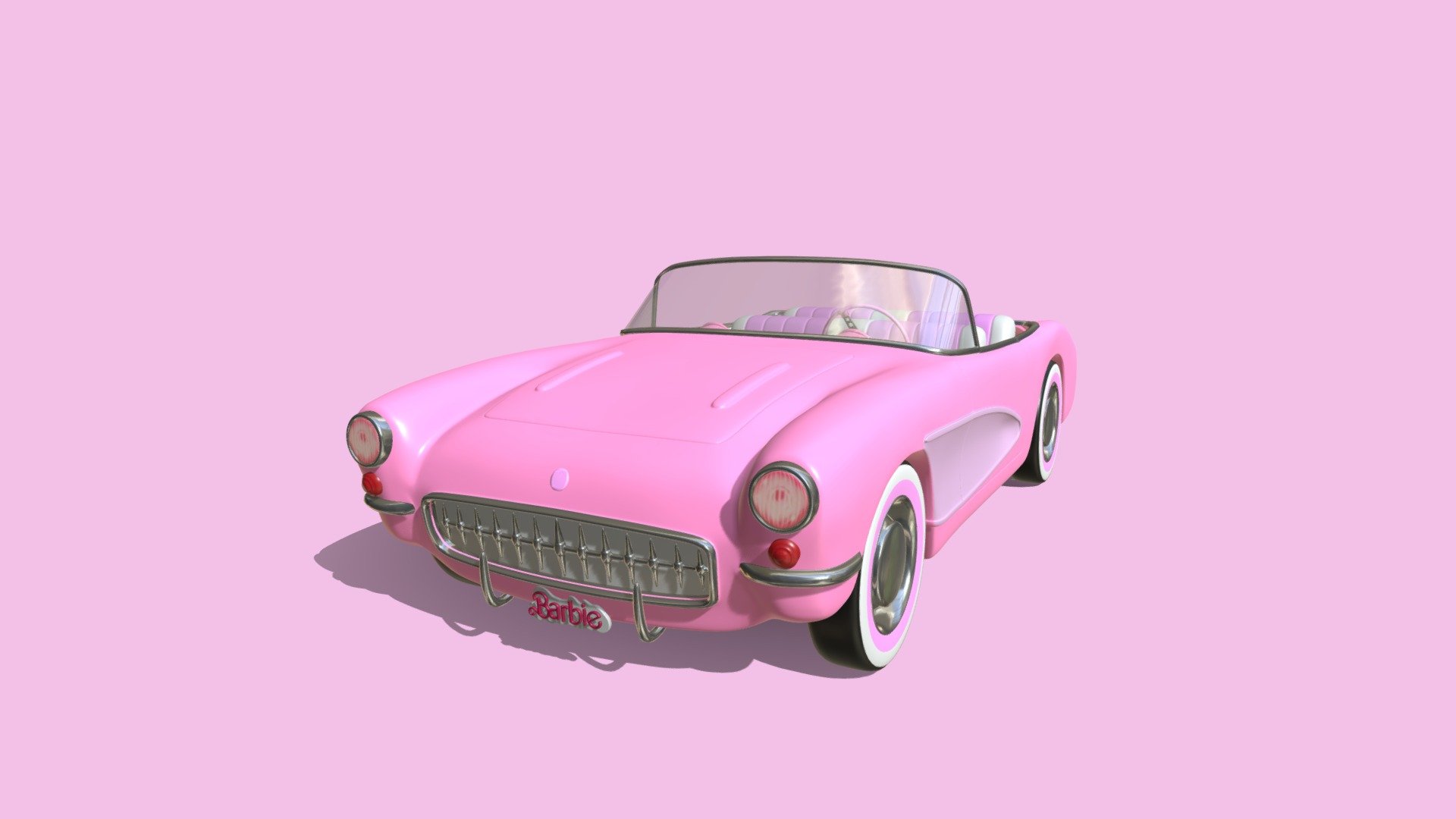 Chevrolet Corvette Barbie Car - 3D model by Ruya.Baraz (@Ruya.Baraz)  [65fd2f4]