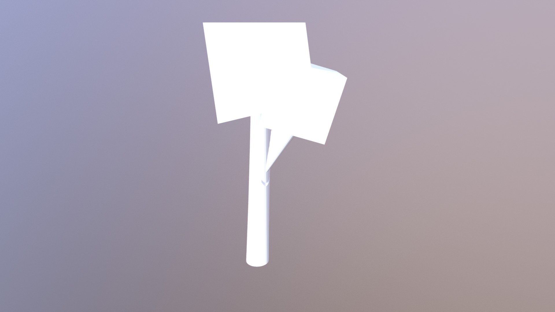 Arbol LowPoly Cuadrado