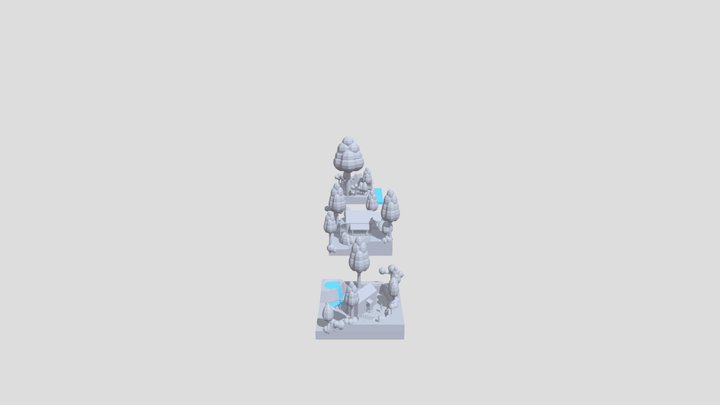 Forest Loner - Blockout 3D Model