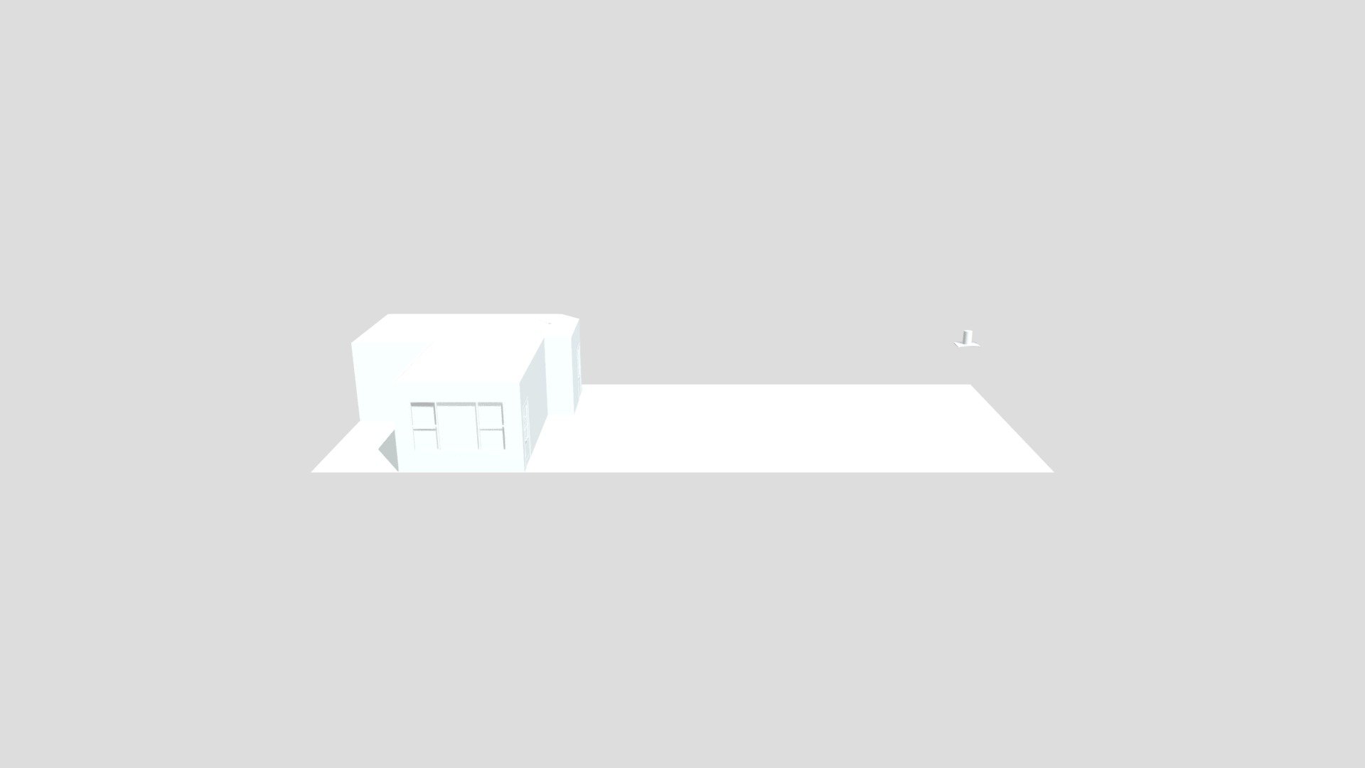 3d Kitchen With Bed Room