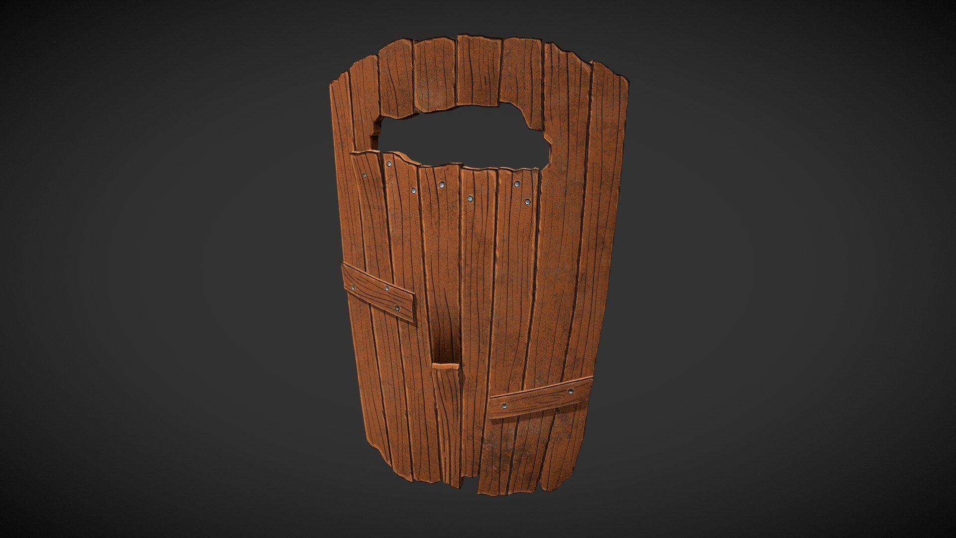 Stylized Wood Shield
