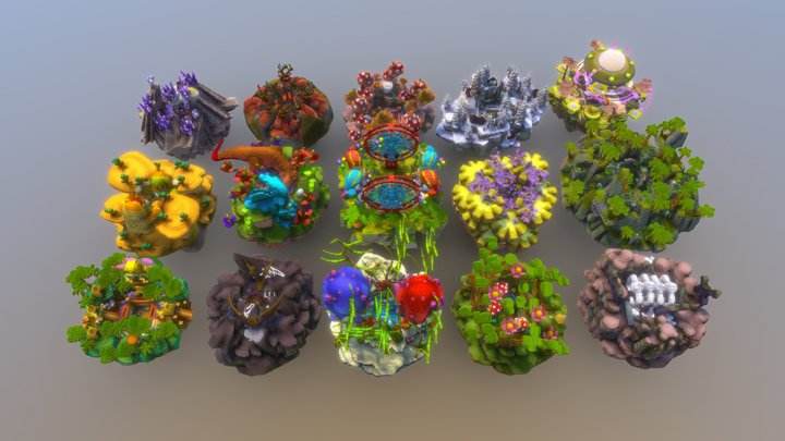 15 Prison Mines | Pack 3D Model