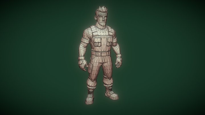 Fortnite-like Character - AI Test 3D Model