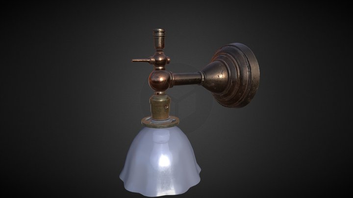 Vintage Lamp Sconce 3D Model