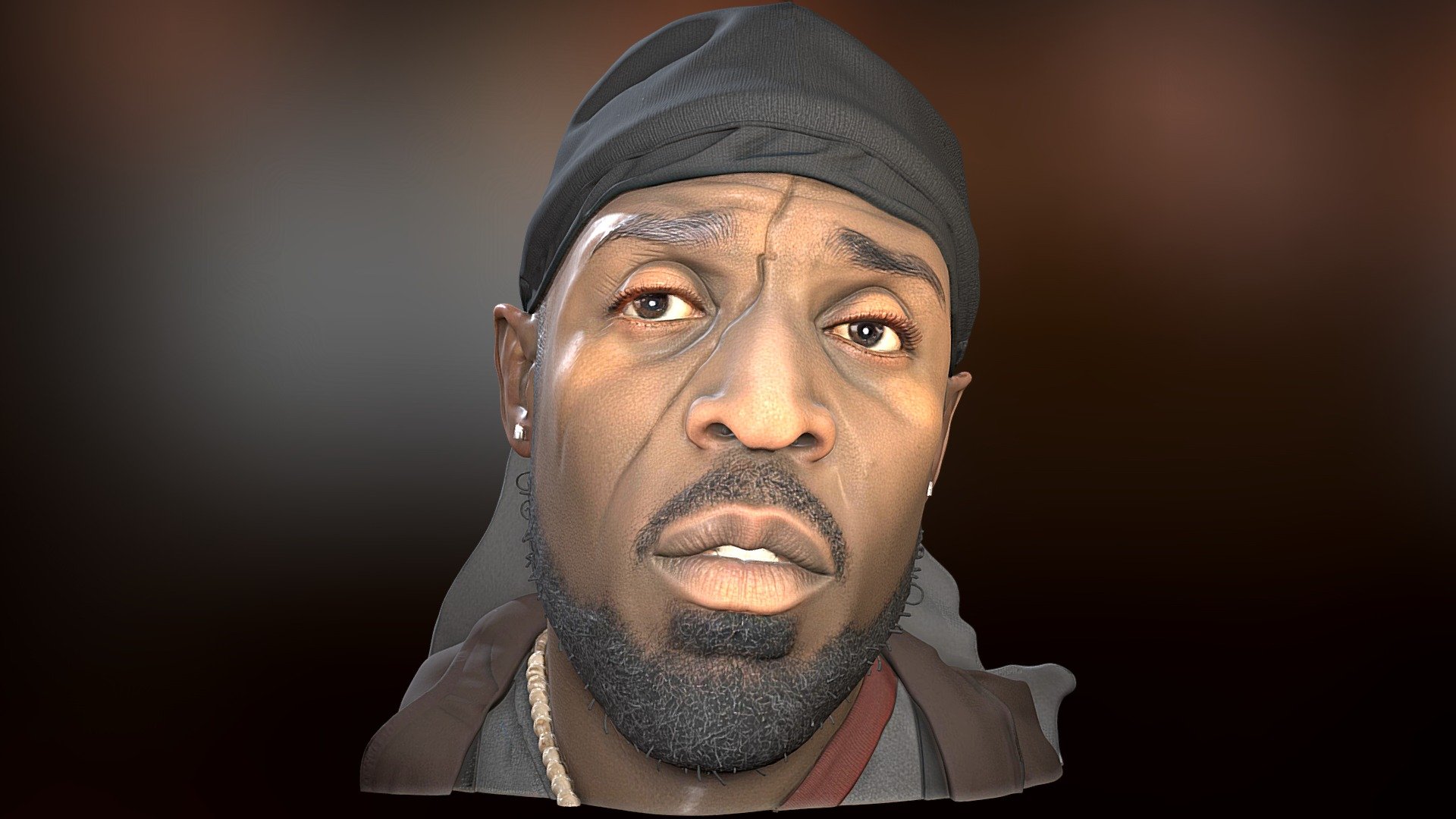 Omar Little_The Wire — Sketchfab embed 3D viewer