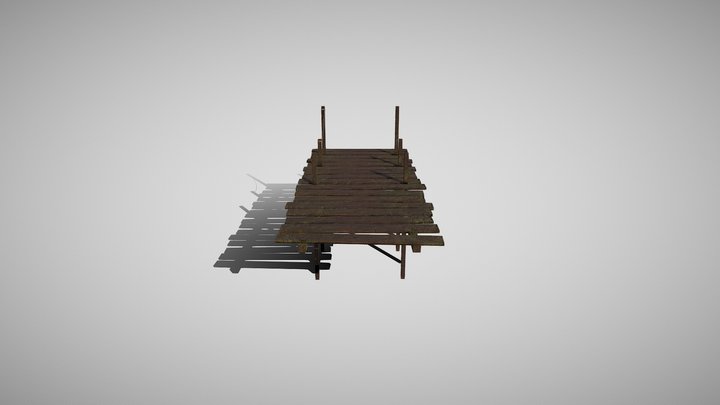 Wooden Pier 3D Model