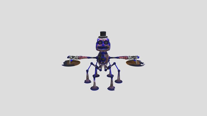 Wind-Up Music Man 3D Model