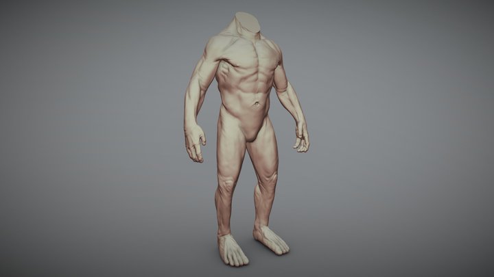Creature Body Sculpt 12 3D Model