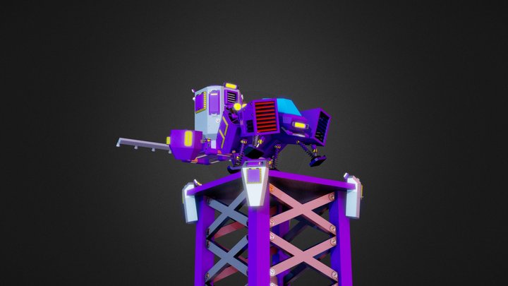 Space harvesting ship 3D Model