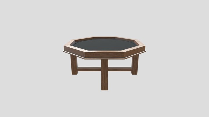 Octagon Table 3D Model