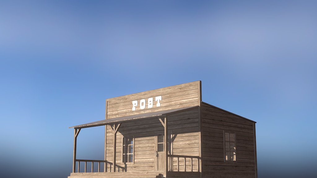 Wild West Post - 3D model by Nikita Oleinik (@nikita.oleinik) [660c90e ...