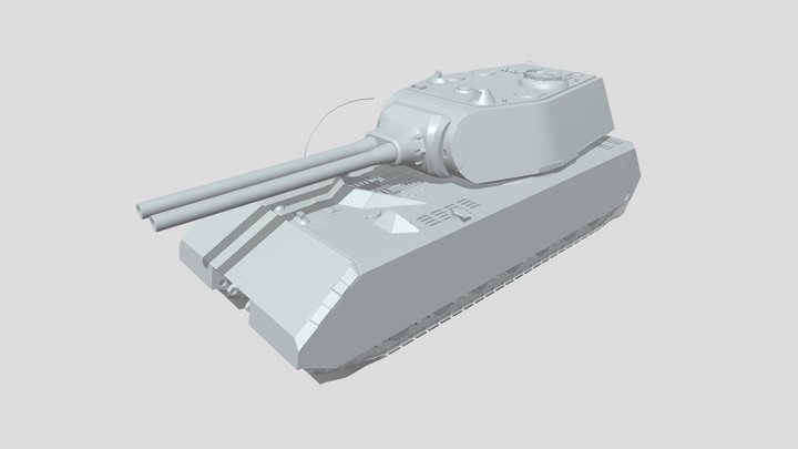 Maus zwei tank wip 3D Model