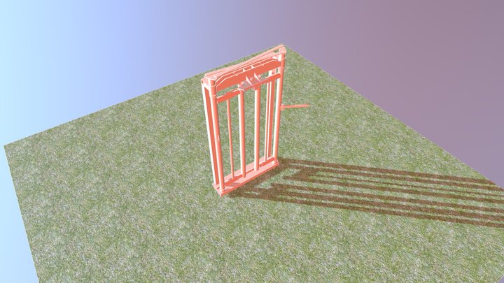 self catching head gate 3D Model