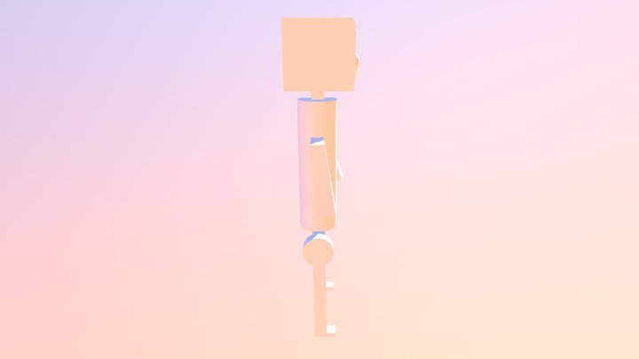 Biped Running 3D Model