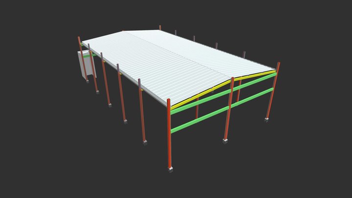 Galpão Comercial 3D Model