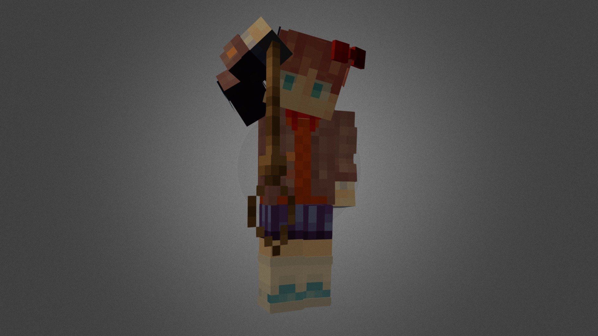 Sayori (Сайори) - 3D model by RomanSoulja [6610d9b] - Sketchfab