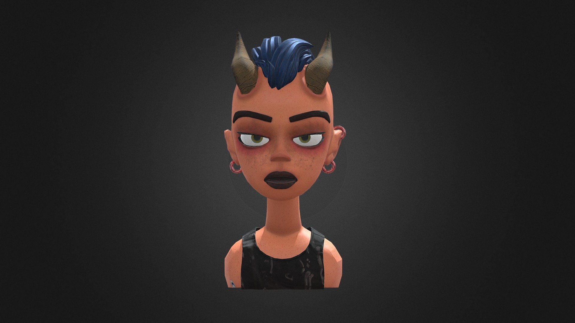 Demon girl - 3D model by rocket95 [6612459] - Sketchfab