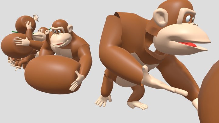 Donkey Kong from Nintendo - Pose library