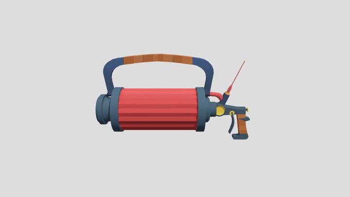 Stylized Gun 3D Model