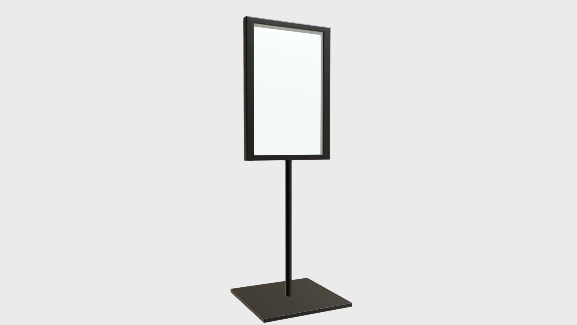 Tabletop sign holder 4 3D model