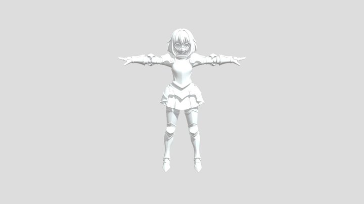 Golden Armor Warrior 3D Model