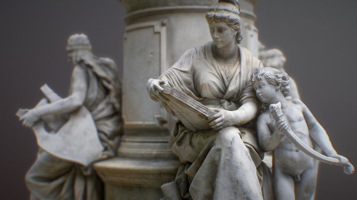 Goethe Monument | High Poly | 8K Textures 3D Model