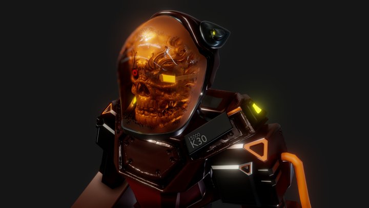 Skull Face Mech - Chaitanyak 3D Model